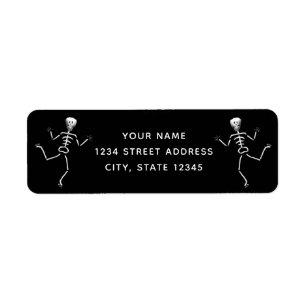 Étiquette de adresse de retour Halloween