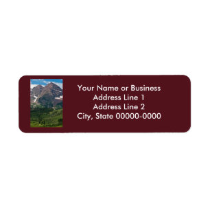 Étiquette de adresse de retour marron de Bells