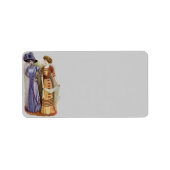 Étiquette de adresse de robes vintages (Devant)