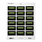 Étiquette de adresse de ruban moderne (Feuille entière)