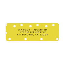 Étiquette de adresse de saison brillante