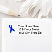 Étiquette de adresse de sensibilisation au cancer  (En situation)