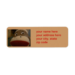 étiquette de adresse de sockmonkey