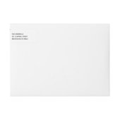 Étiquette de adresse de stripe moderne Black & Gol (Devant)