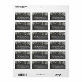 Étiquette de adresse de tableau de bord de neige (Feuille entière)