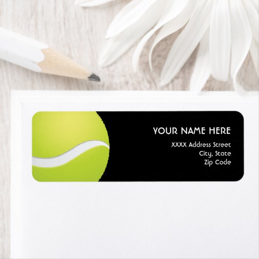 Étiquette de adresse de tennis (En situation)