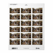 Étiquette de adresse de Thanksgiving (Feuille entière)