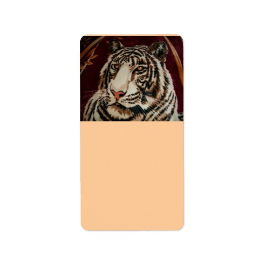 Étiquette de adresse de tigre (Devant)
