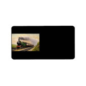 Étiquette de adresse de train à vapeur (Devant)
