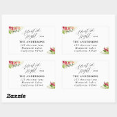 Étiquette de adresse de vacances de Noël Silent (i (Feuille)