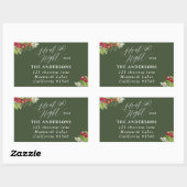 Étiquette de adresse de vacances de Noël Silent (i (Feuille)