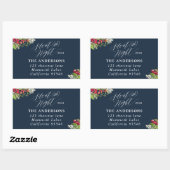 Étiquette de adresse de vacances de Noël Silent (i (Feuille)