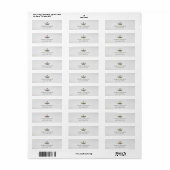 Étiquette de adresse de vacances Feuille bougies e (Feuille entière)