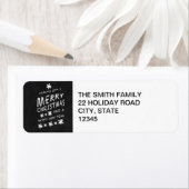 Étiquette de adresse DE VACANCES RUSTIQUE EN CLAVI (En situation)