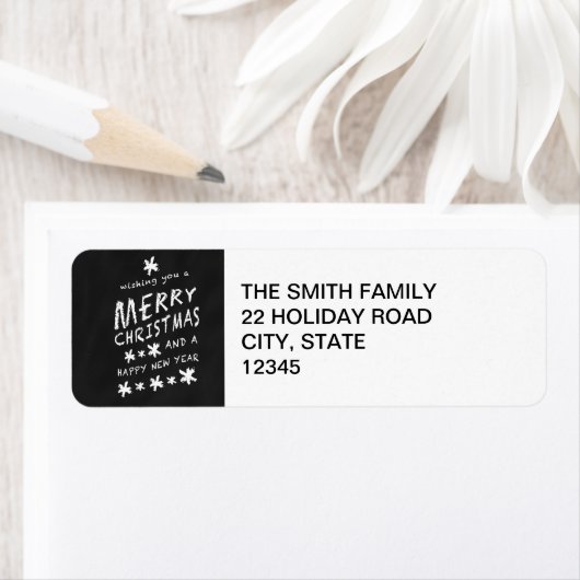 Étiquette de adresse DE VACANCES RUSTIQUE EN CLAVI (En situation)