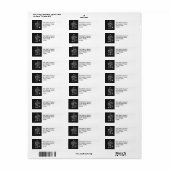 Étiquette de adresse DE VACANCES RUSTIQUE EN CLAVI (Feuille entière)