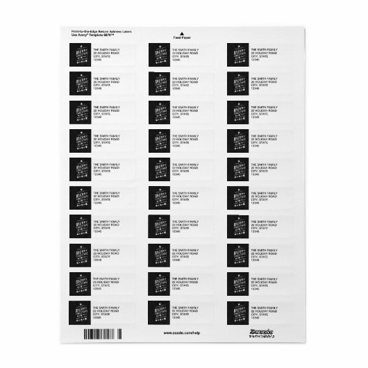 Étiquette de adresse DE VACANCES RUSTIQUE EN CLAVI (Feuille entière)