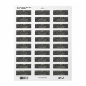 Étiquette de adresse de vacances Snowflake (Feuille entière)