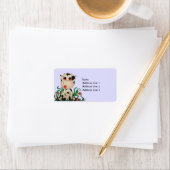 Étiquette de adresse de vache bébé mignon (En situation)