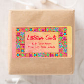 Étiquette de adresse d'entreprise de mise en corre (En situation)