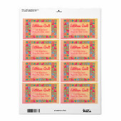 Étiquette de adresse d'entreprise de mise en corre (Feuille entière)