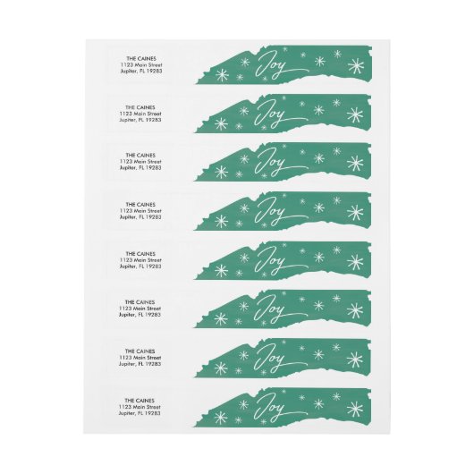 Étiquette de adresse d'enveloppe de course de (Feuille)