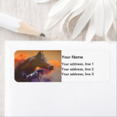 Étiquette de adresse des chevaux arabes (En situation)