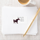 Étiquette de adresse des Stallions arabes (En situation)