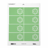 Étiquette de adresse d'expédition (Feuille entière)