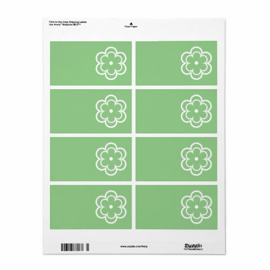 Étiquette de adresse d'expédition (Feuille entière)