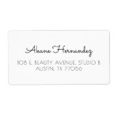 Étiquette de adresse d'expédition moderne minimali (Devant)