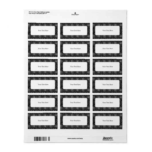 Étiquette de adresse d'Halloween (Feuille entière)