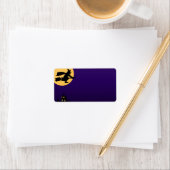 Étiquette de adresse d'Halloween (En situation)