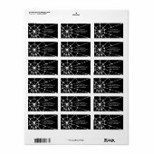 Étiquette de adresse d'Halloween Spiderweb (Feuille entière)