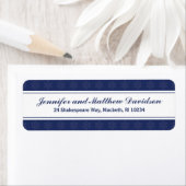 Étiquette de adresse d'hiver dans la marine (En situation)