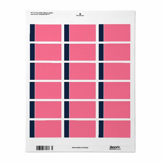 Étiquette de adresse d'impression à domicile Marin (Feuille entière)