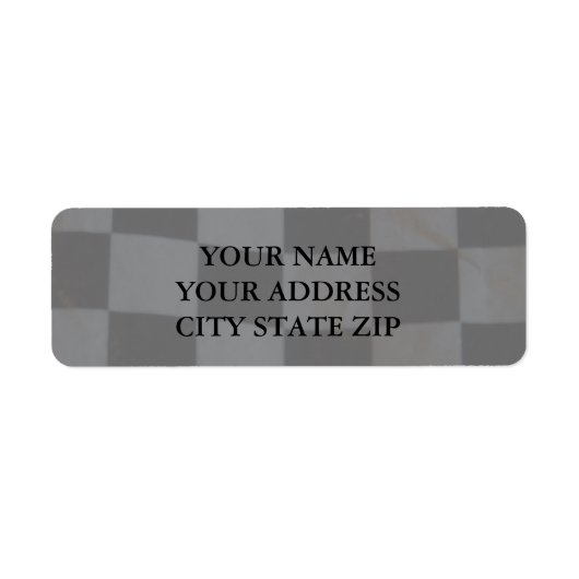 étiquette de adresse d'indicateur À damiers (Devant)