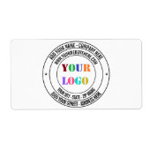 Étiquette de adresse d'informations sur le nom du (Devant)