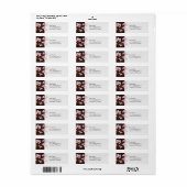 Étiquette de adresse d'inspiration asiatique en fl (Feuille entière)