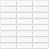 Étiquette de adresse d'invité de mariage Gold Simp (Devant)