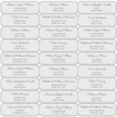 Étiquette de adresse d'invité MCM moderne du milie (Devant)