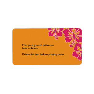 Étiquette de adresse doux de coutume de mariage d