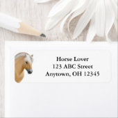 Étiquette de adresse du fjord Horse (En situation)