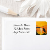 Étiquette de adresse du lever de soleil de Floride (En situation)