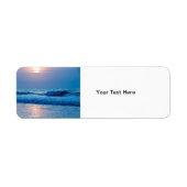 Étiquette de adresse du lever du soleil (Devant)