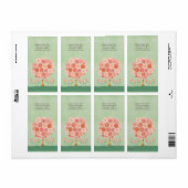 Étiquette de adresse du nom du rêve de l'arbre de (Feuille entière)