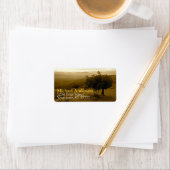 Étiquette de adresse du parc national de Joshua Tr (En situation)