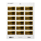 Étiquette de adresse du parc national de Joshua Tr (Feuille entière)