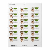 Étiquette de adresse du petit Baby shower de singe (Feuille entière)