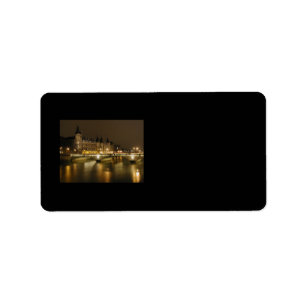 Étiquette de adresse du pont de nuit